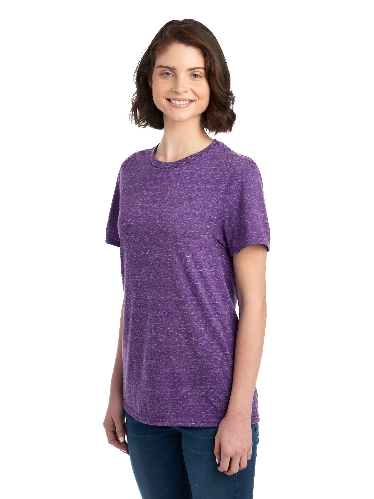 Unisex Snow Heather T-Shirt - Purple