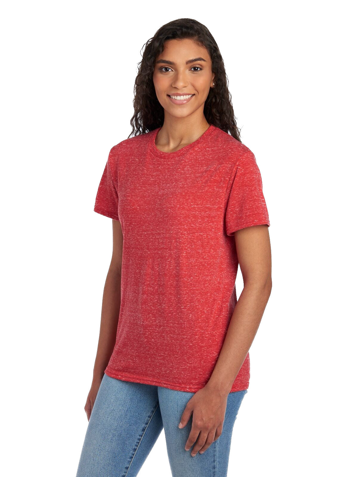 Unisex Snow Heather T-Shirt - Red