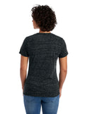 Women's Snow Heather Jersey V-Neck - Black Ink