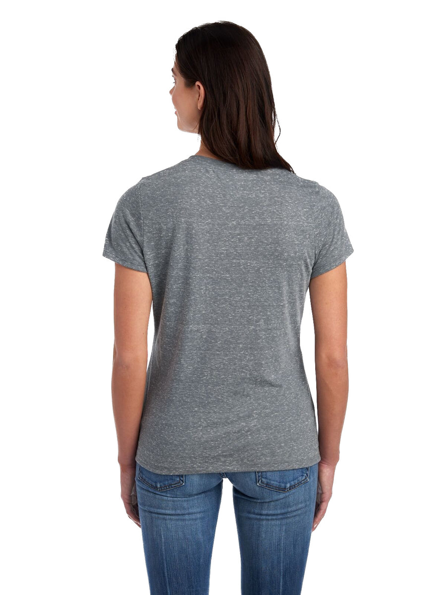 Women's Snow Heather Jersey V-Neck - Charcoal