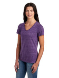 Women's Snow Heather Jersey V-Neck - Purple