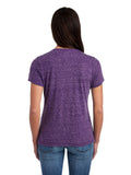 Women's Snow Heather Jersey V-Neck - Purple