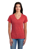 Women's Snow Heather Jersey V-Neck - Red