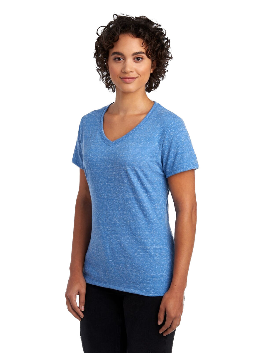 Women's Snow Heather Jersey V-Neck - Royal