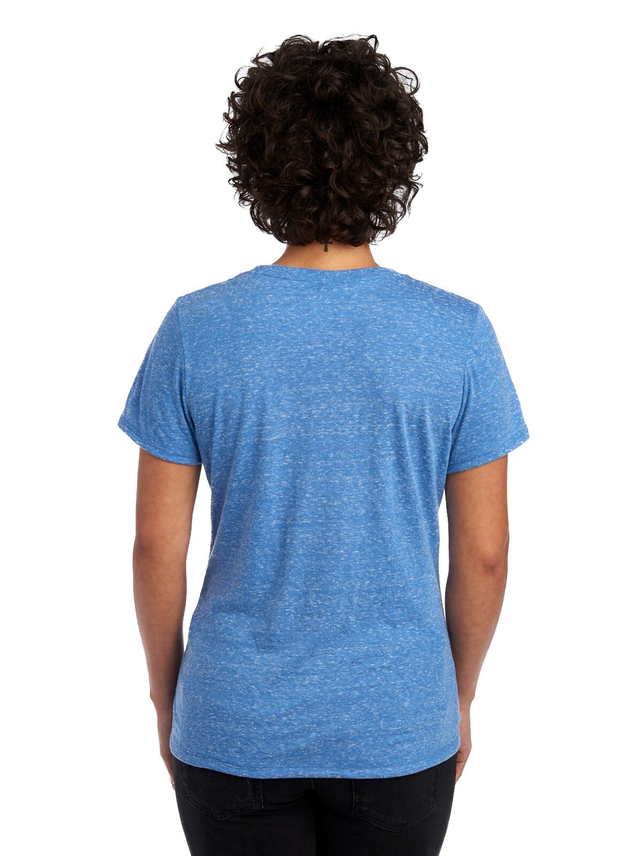 Women's Snow Heather Jersey V-Neck - Royal