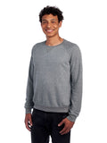 Unisex Snow Heather French Terry Crewneck Sweatshirt - Charcoal