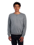 Unisex Snow Heather French Terry Crewneck Sweatshirt - Charcoal