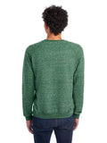 Unisex Snow Heather French Terry Crewneck Sweatshirt - Forest Green