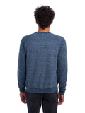 Unisex Snow Heather French Terry Crewneck Sweatshirt - Navy