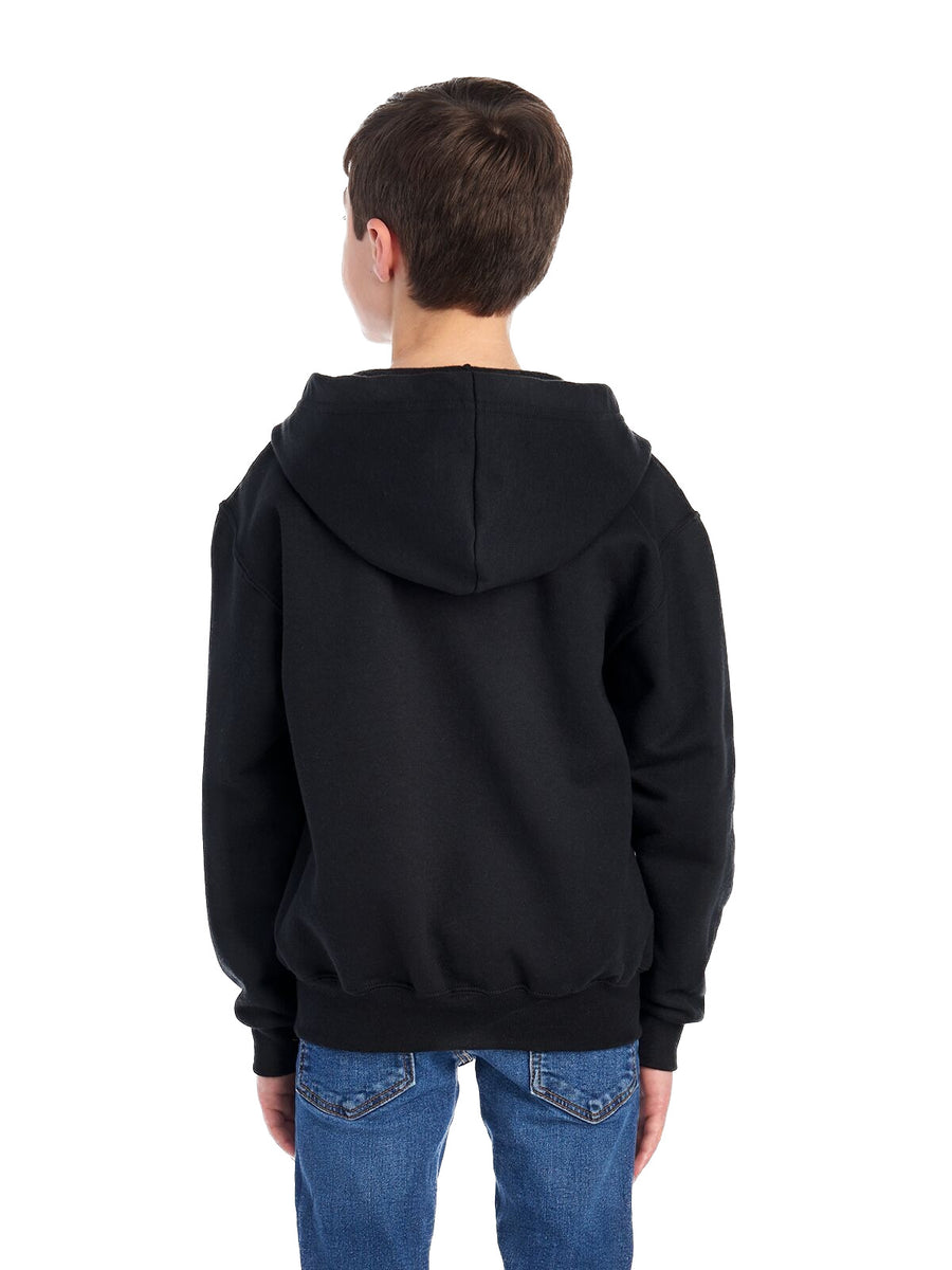 Youth NuBlend® Fleece Full-Zip Hoodie - Black