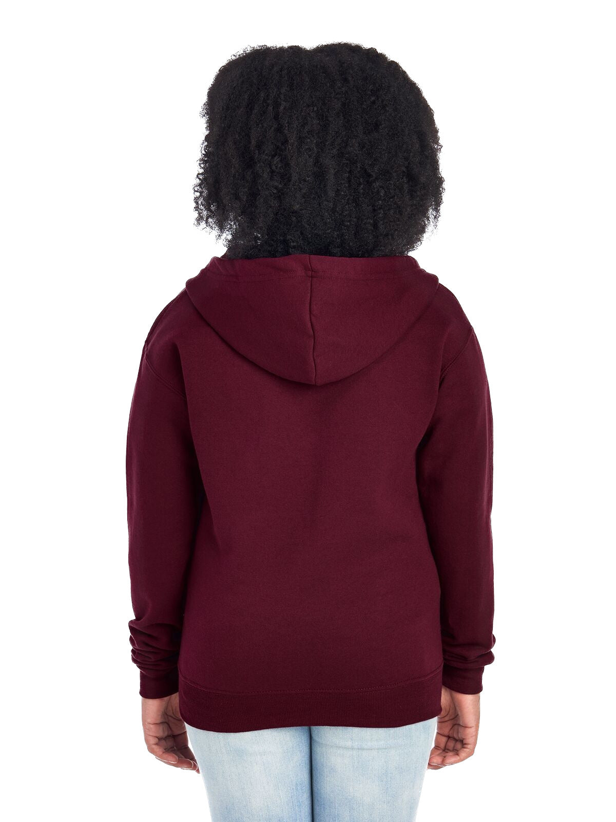 Youth NuBlend® Fleece Full-Zip Hoodie - Maroon