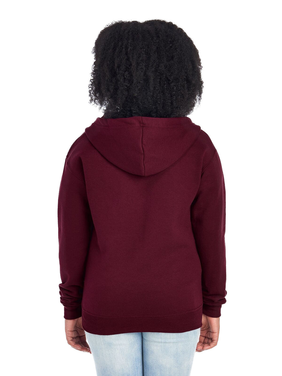 Youth NuBlend® Fleece Full-Zip Hoodie - Maroon