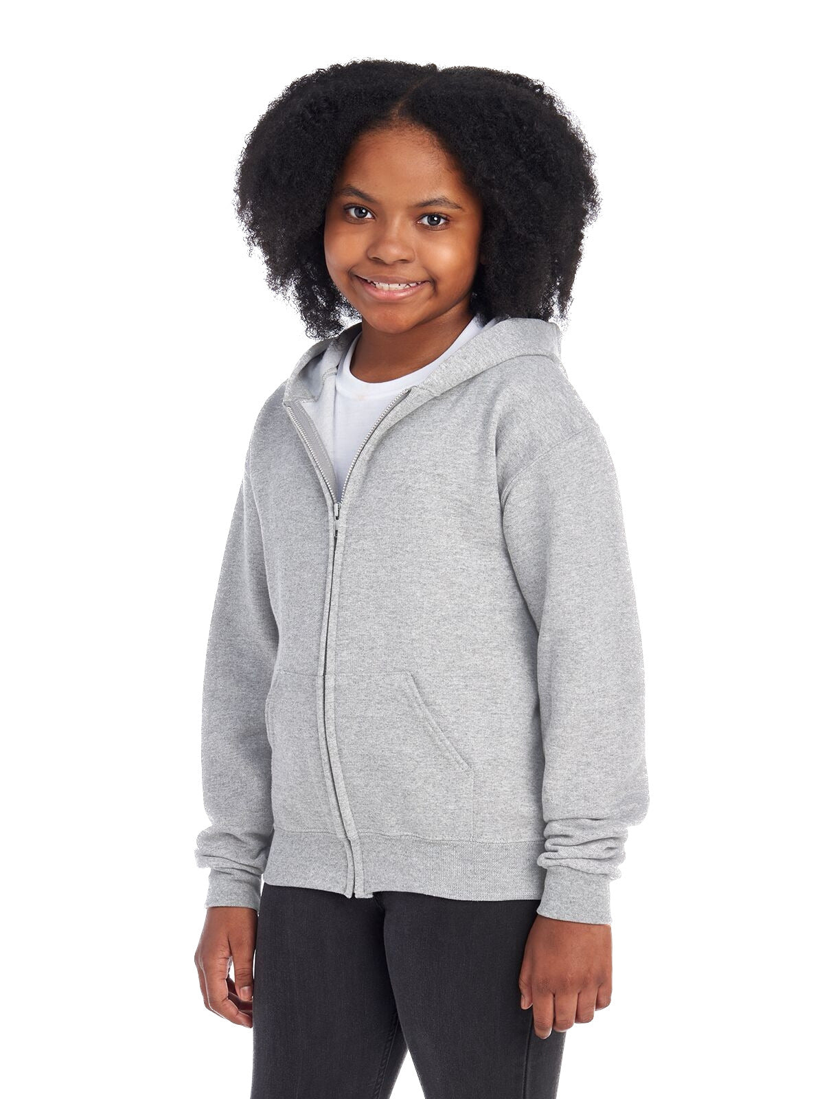 Youth NuBlend® Fleece Full-Zip Hoodie - Oxford