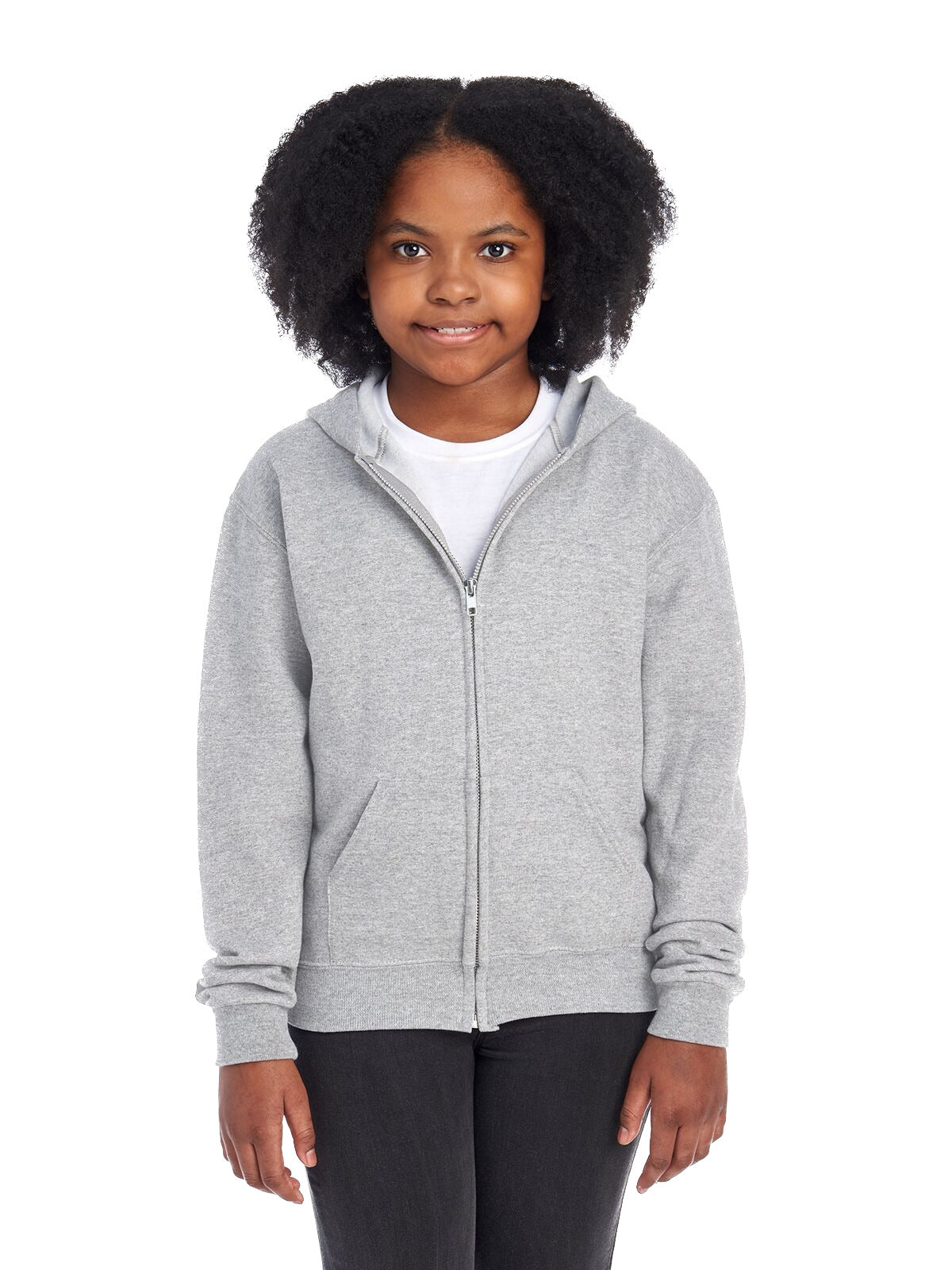 Youth NuBlend® Fleece Full-Zip Hoodie - Oxford