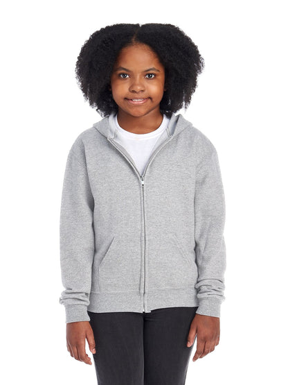 Youth NuBlend® Fleece Full-Zip Hoodie - Oxford
