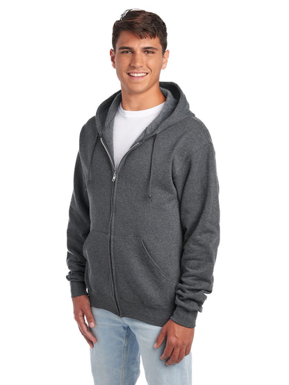 Unisex NuBlend�� Fleece Full-Zip Hoodie - Black Heather