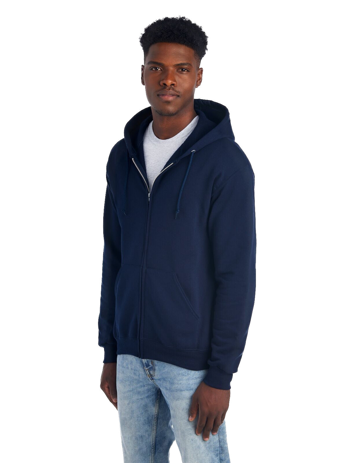 Unisex NuBlend�� Fleece Full-Zip Hoodie - J Navy
