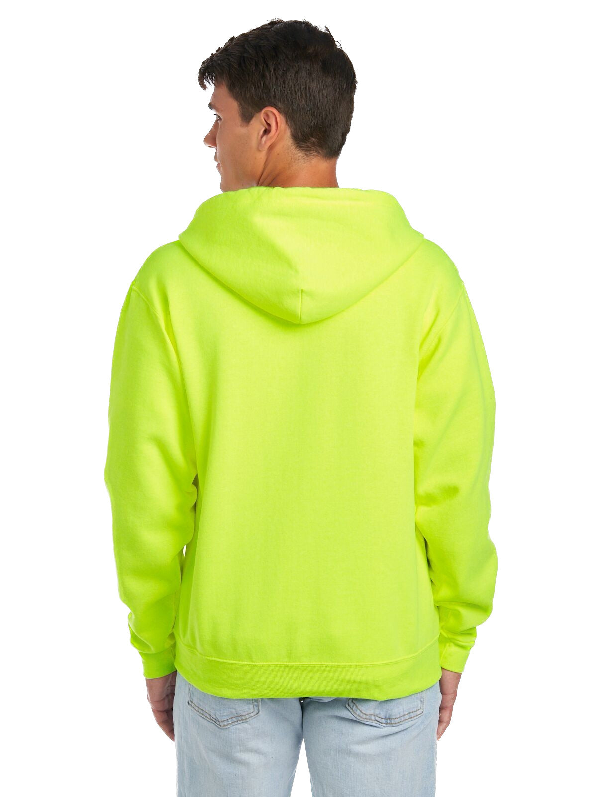 Unisex NuBlend�� Fleece Full-Zip Hoodie - High Viz Safety Green