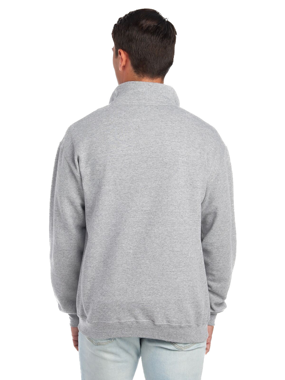 Unisex NuBlend® Quarter-Zip Cadet Collar Sweatshirt - Oxford