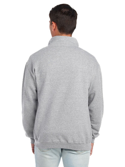 Unisex NuBlend® Quarter-Zip Cadet Collar Sweatshirt - Oxford