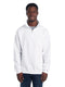 Jerzees 995M - Unisex NuBlend® Quarter-Zip Cadet Collar Sweatshirt - White