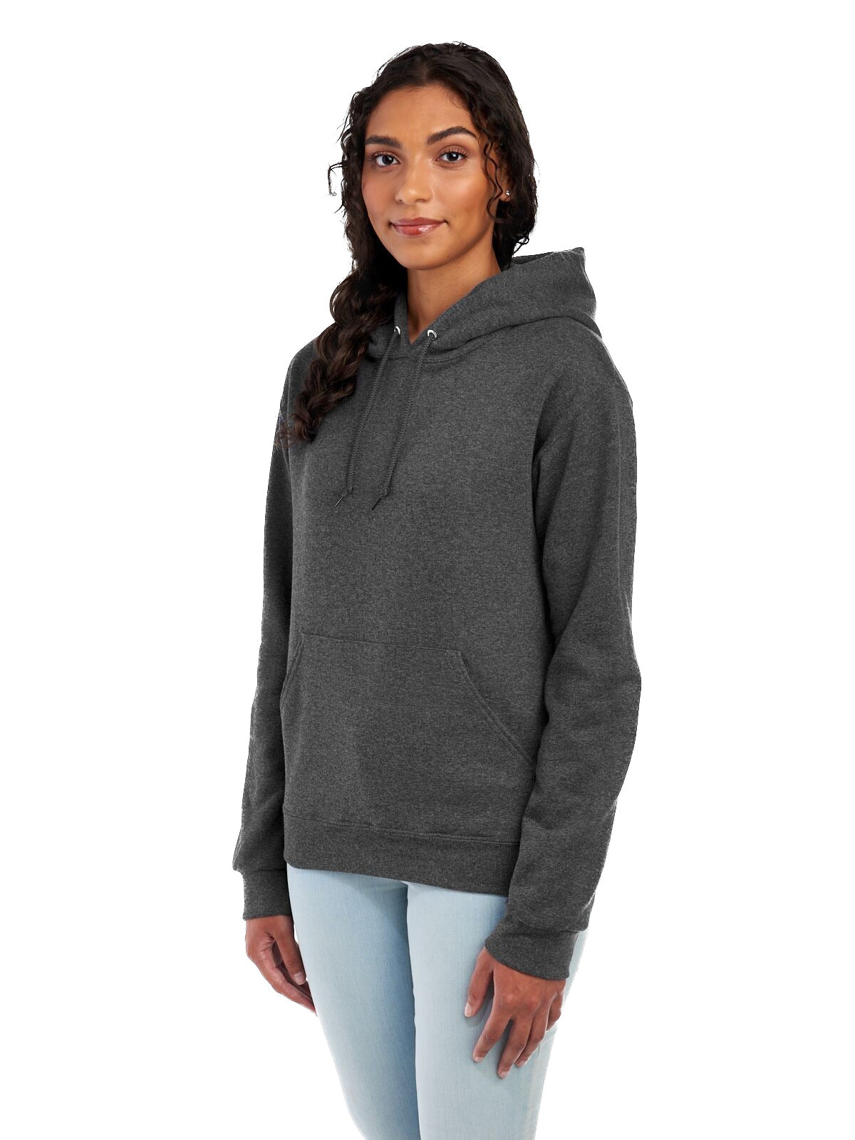 Unisex NuBlend® Fleece Pullover Hoodie - Black Heather