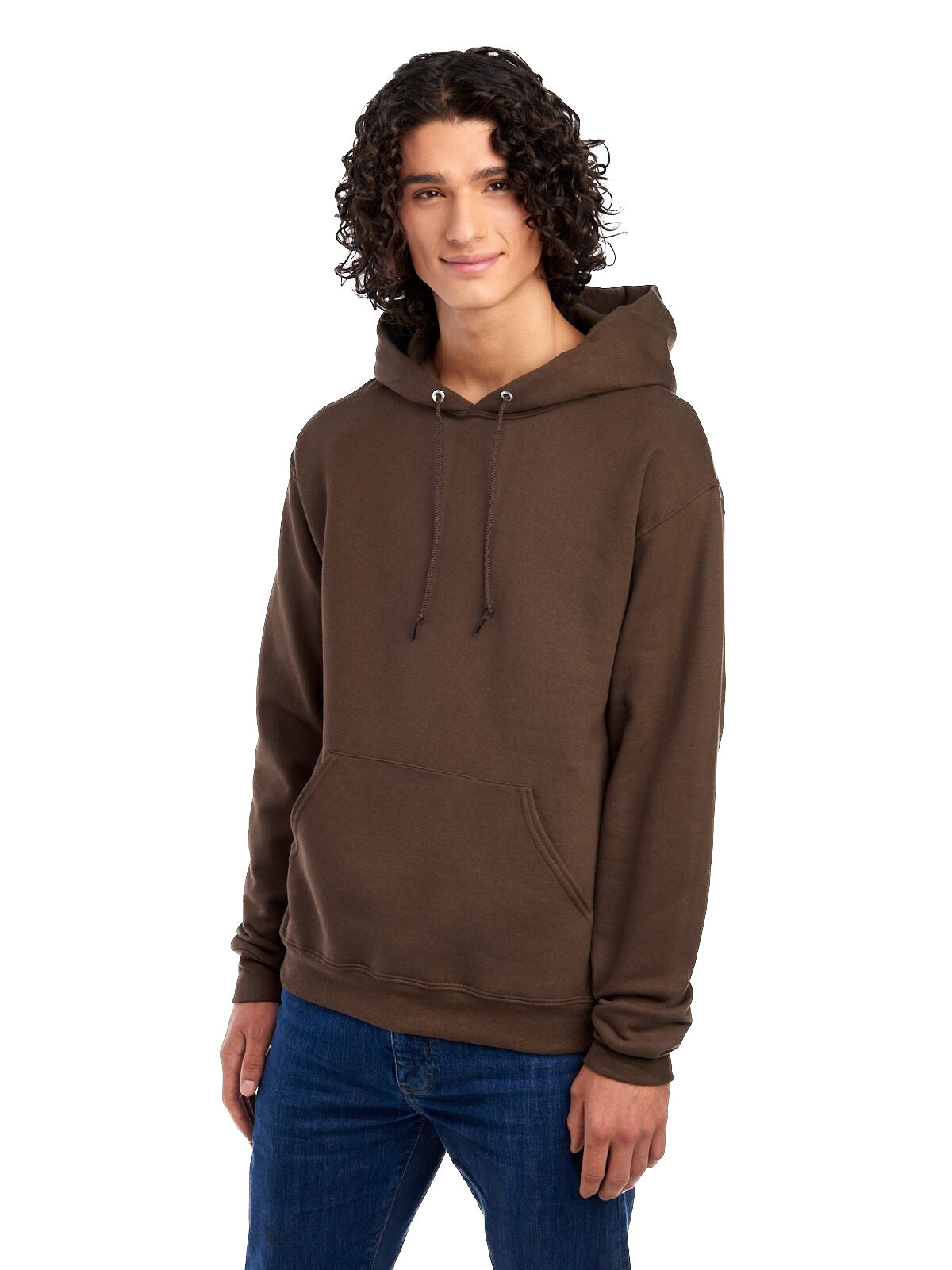 Unisex NuBlend® Fleece Pullover Hoodie - Chocolate