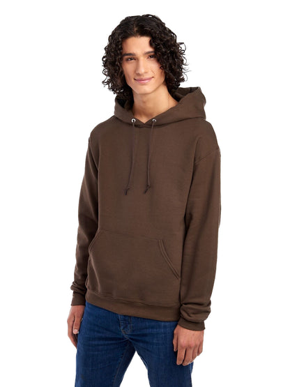 Unisex NuBlend® Fleece Pullover Hoodie - Chocolate
