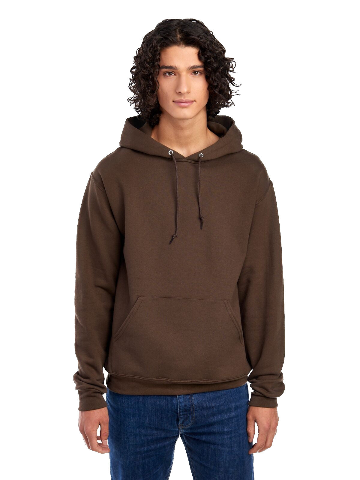 Unisex NuBlend® Fleece Pullover Hoodie - Chocolate