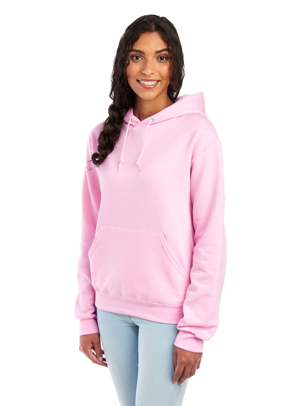 Unisex NuBlend® Fleece Pullover Hoodie - Classic Pink