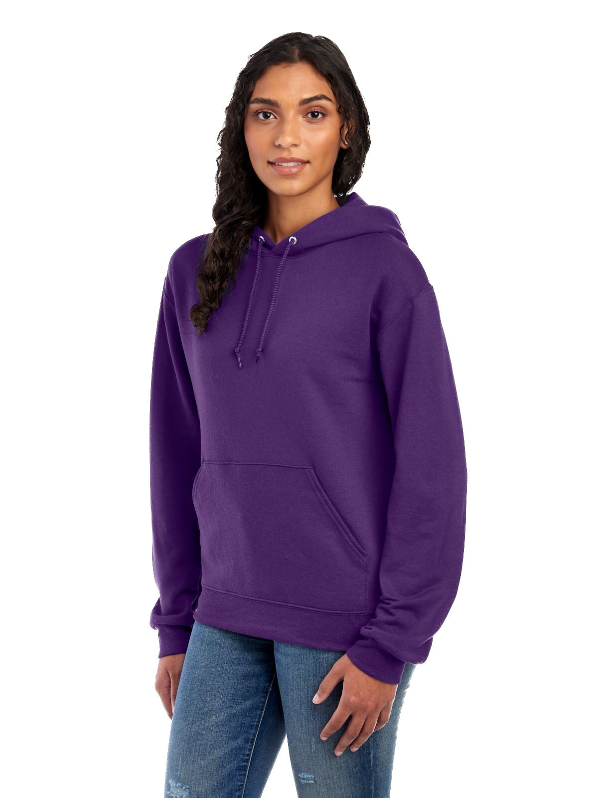 Unisex NuBlend® Fleece Pullover Hoodie - Deep Purple