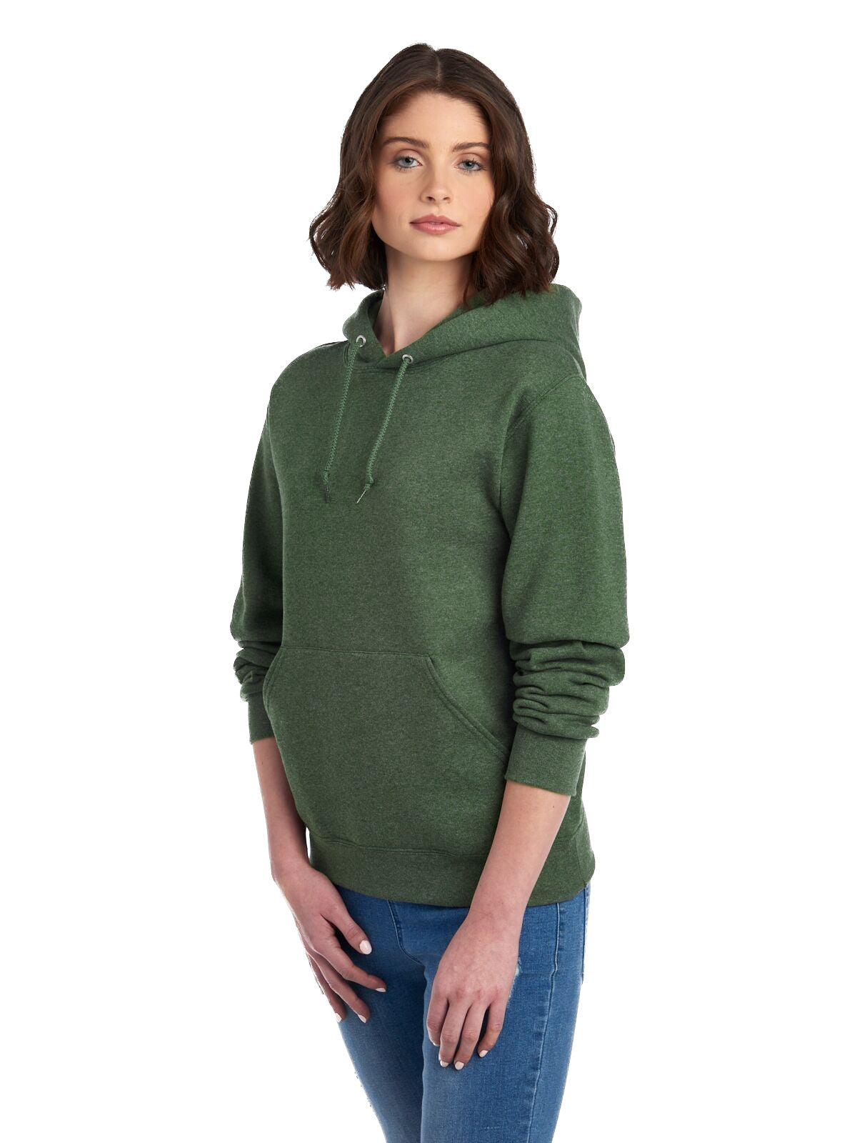 Unisex NuBlend® Fleece Pullover Hoodie - Military Green Heather
