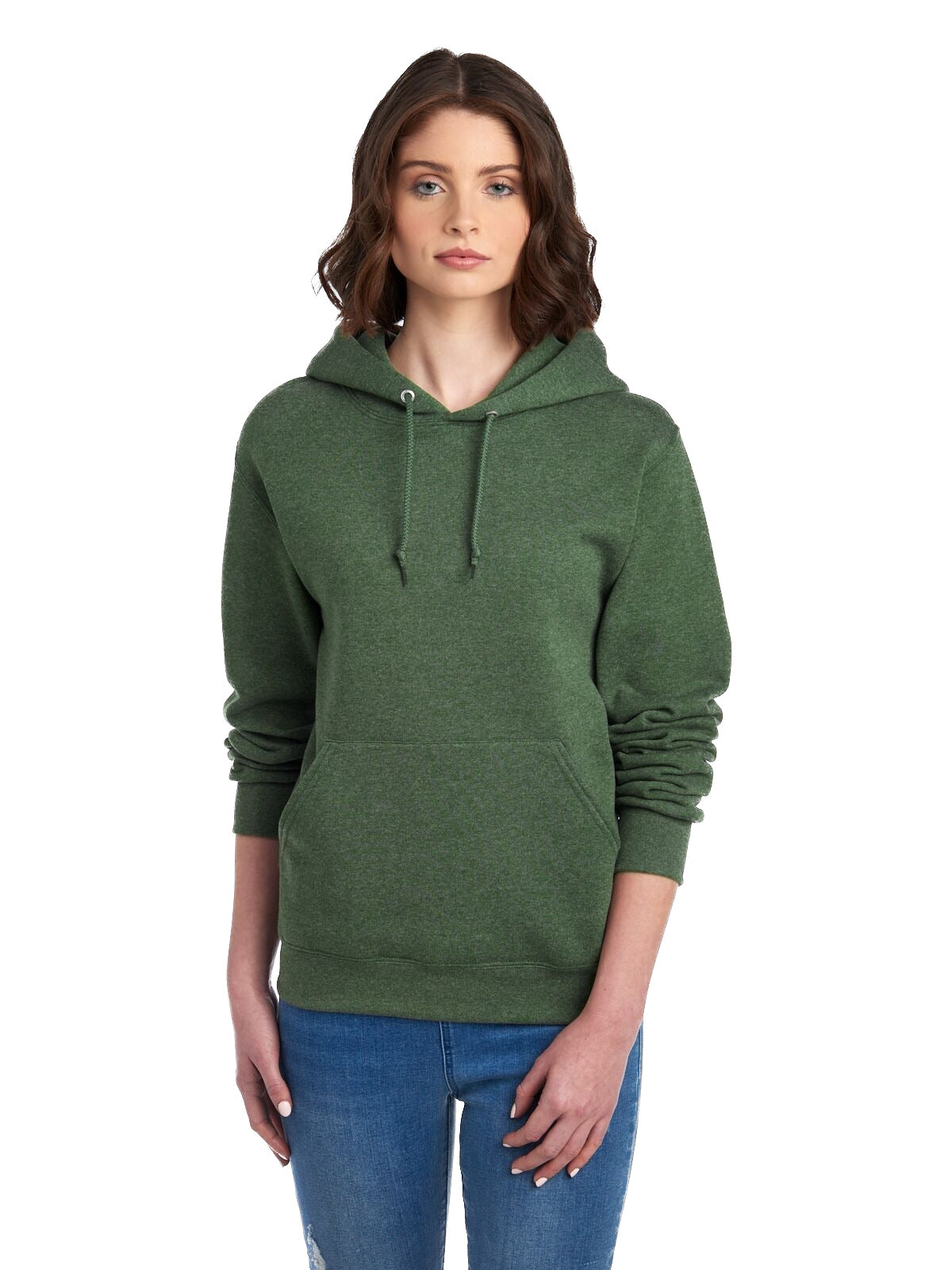 Unisex NuBlend® Fleece Pullover Hoodie - Military Green Heather