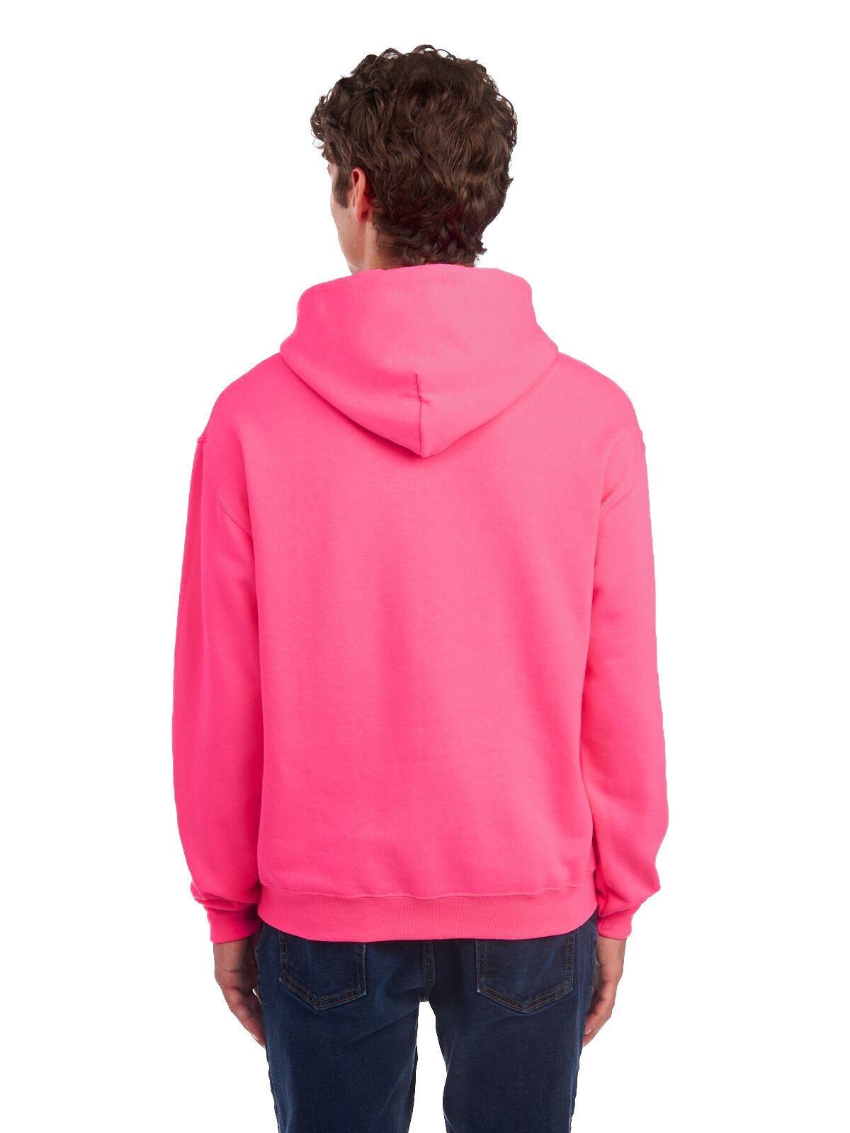 Unisex NuBlend® Fleece Pullover Hoodie - Neon Pink