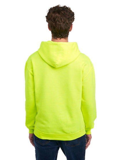 Unisex NuBlend® Fleece Pullover Hoodie - High Viz Safety Green
