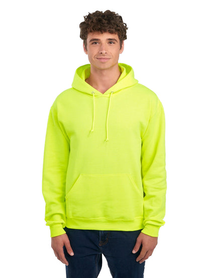 Unisex NuBlend® Fleece Pullover Hoodie - High Viz Safety Green