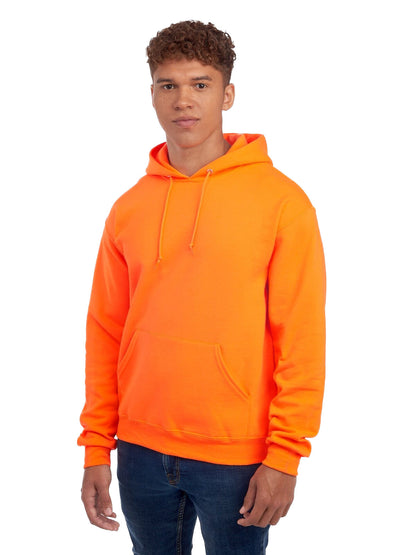 Unisex NuBlend® Fleece Pullover Hoodie - High Viz Safety Orange