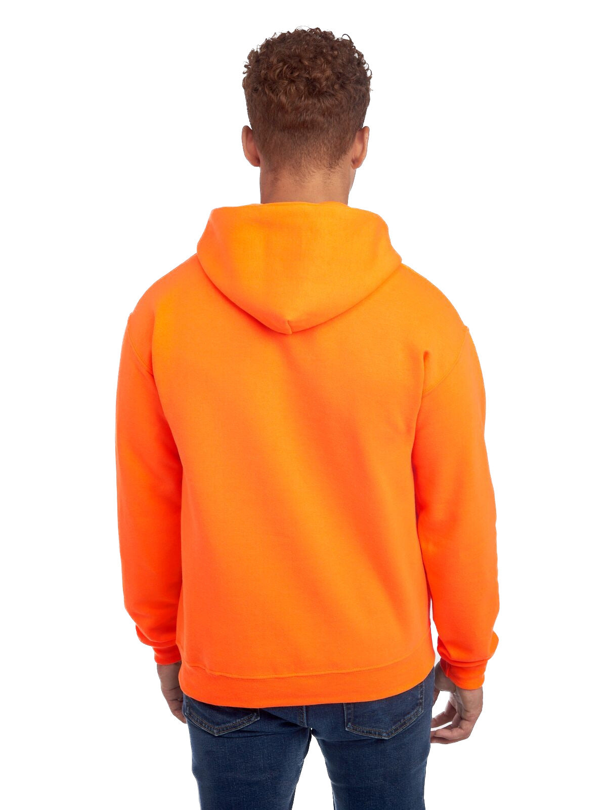 Unisex NuBlend® Fleece Pullover Hoodie - High Viz Safety Orange