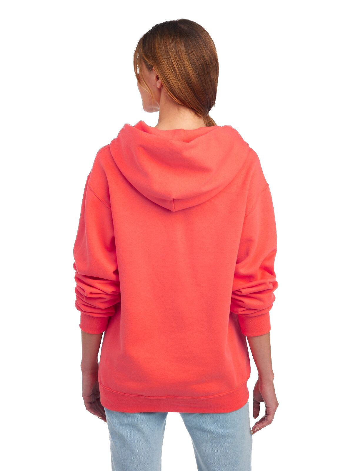 Unisex NuBlend® Fleece Pullover Hoodie - Sunset Coral