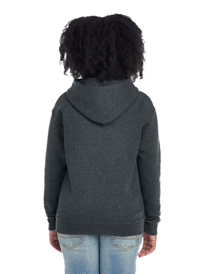 Youth NuBlend�� Fleece Pullover Hoodie - Black Heather
