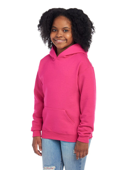 Youth NuBlend�� Fleece Pullover Hoodie - Cyber Pink
