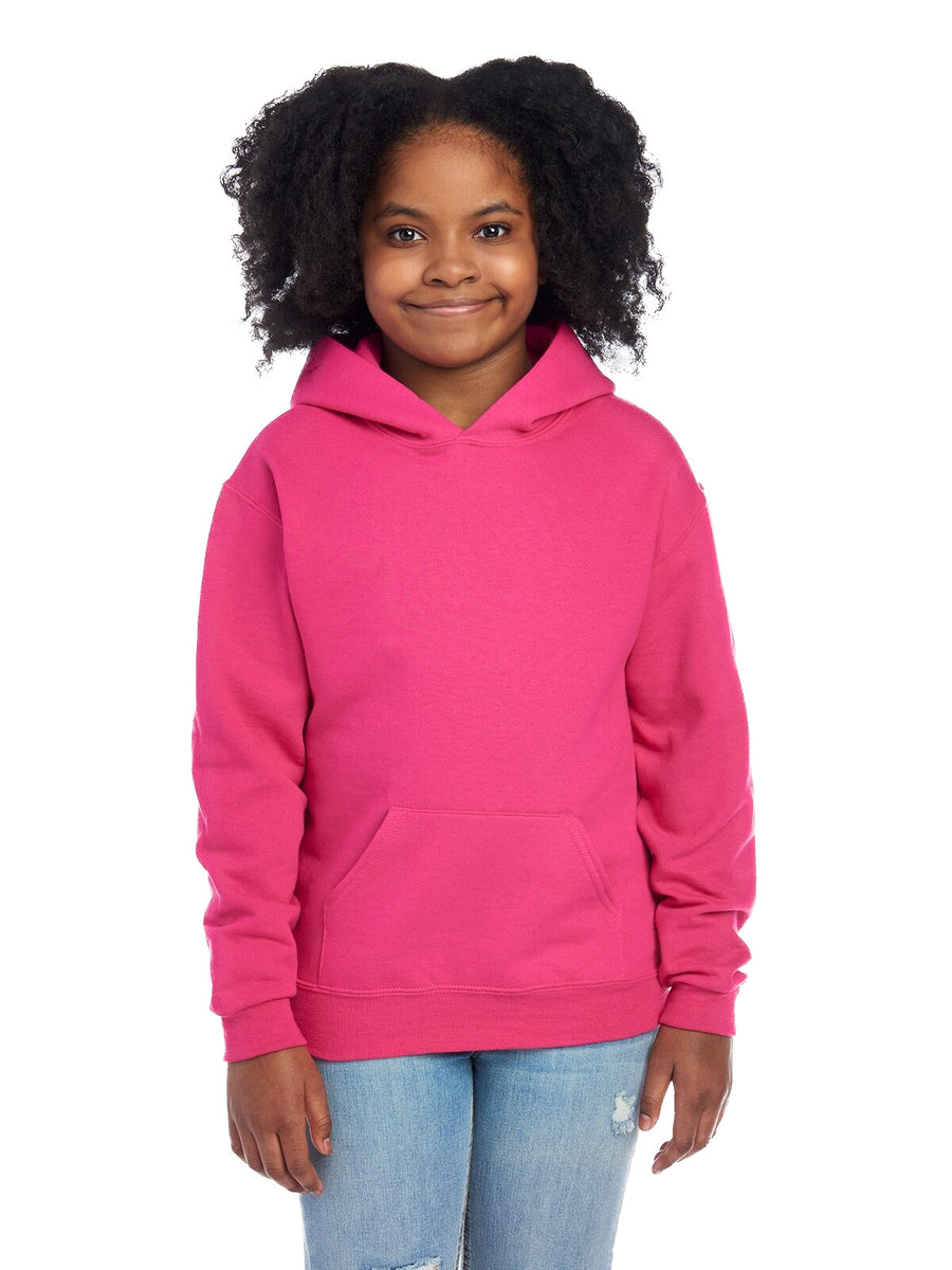 Youth NuBlend�� Fleece Pullover Hoodie - Cyber Pink