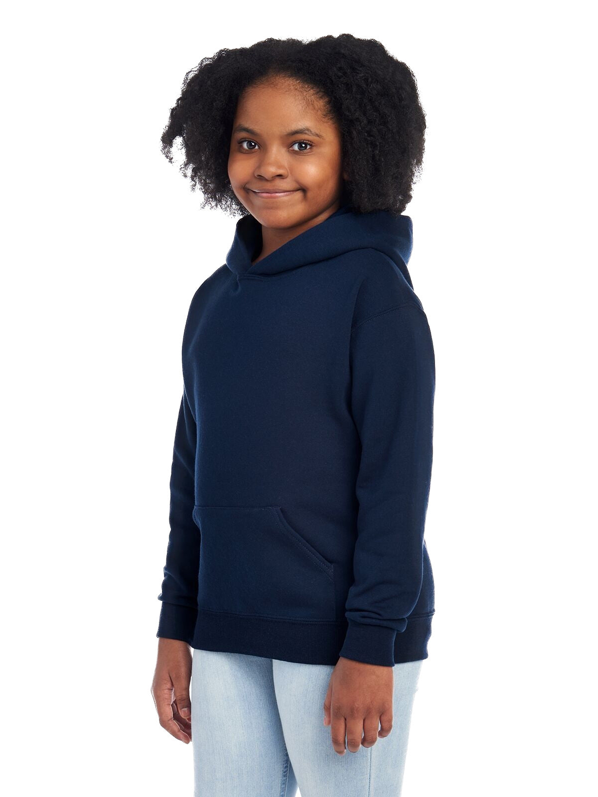 Youth NuBlend�� Fleece Pullover Hoodie - J Navy