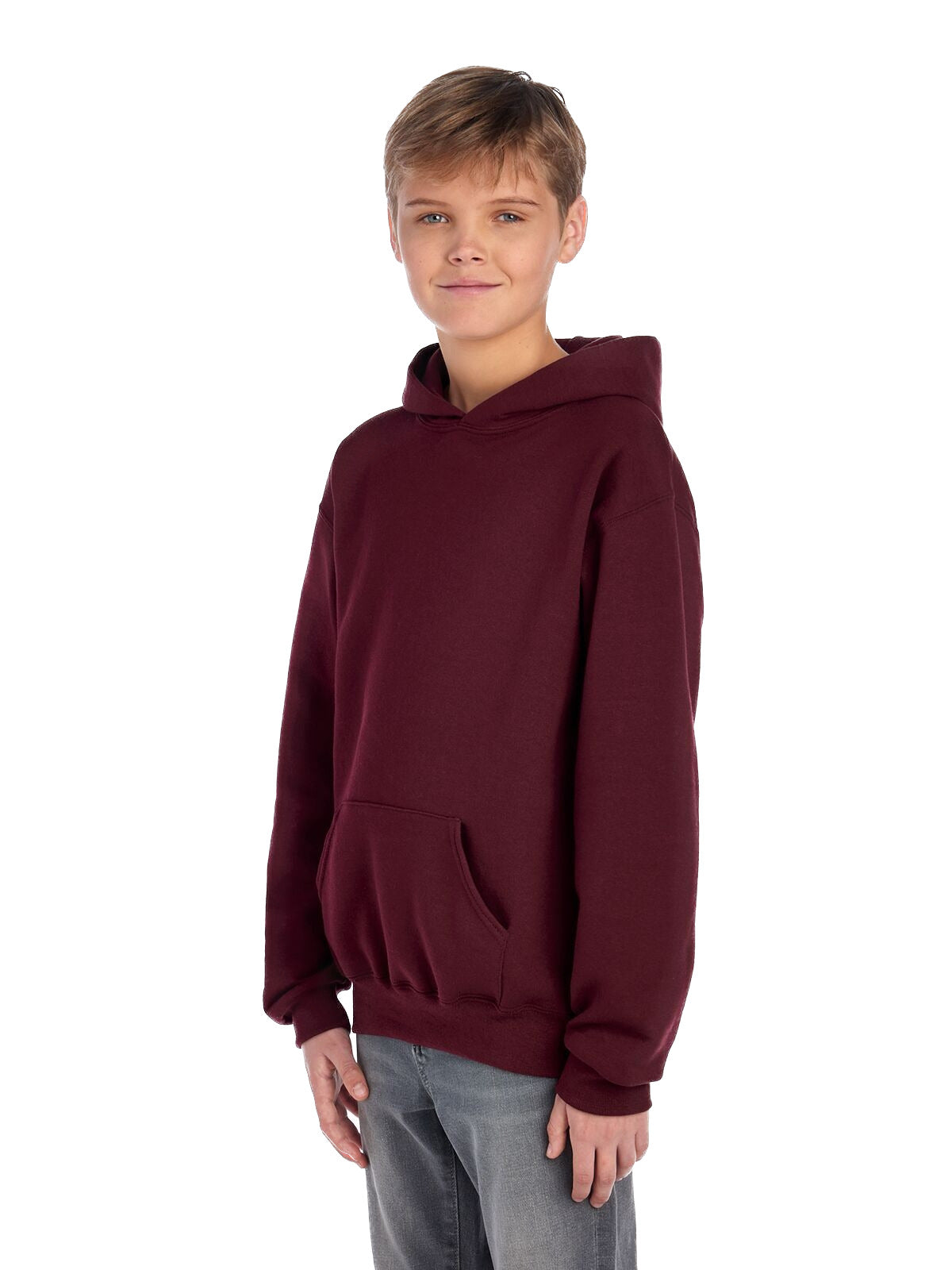 Youth NuBlend�� Fleece Pullover Hoodie - Maroon