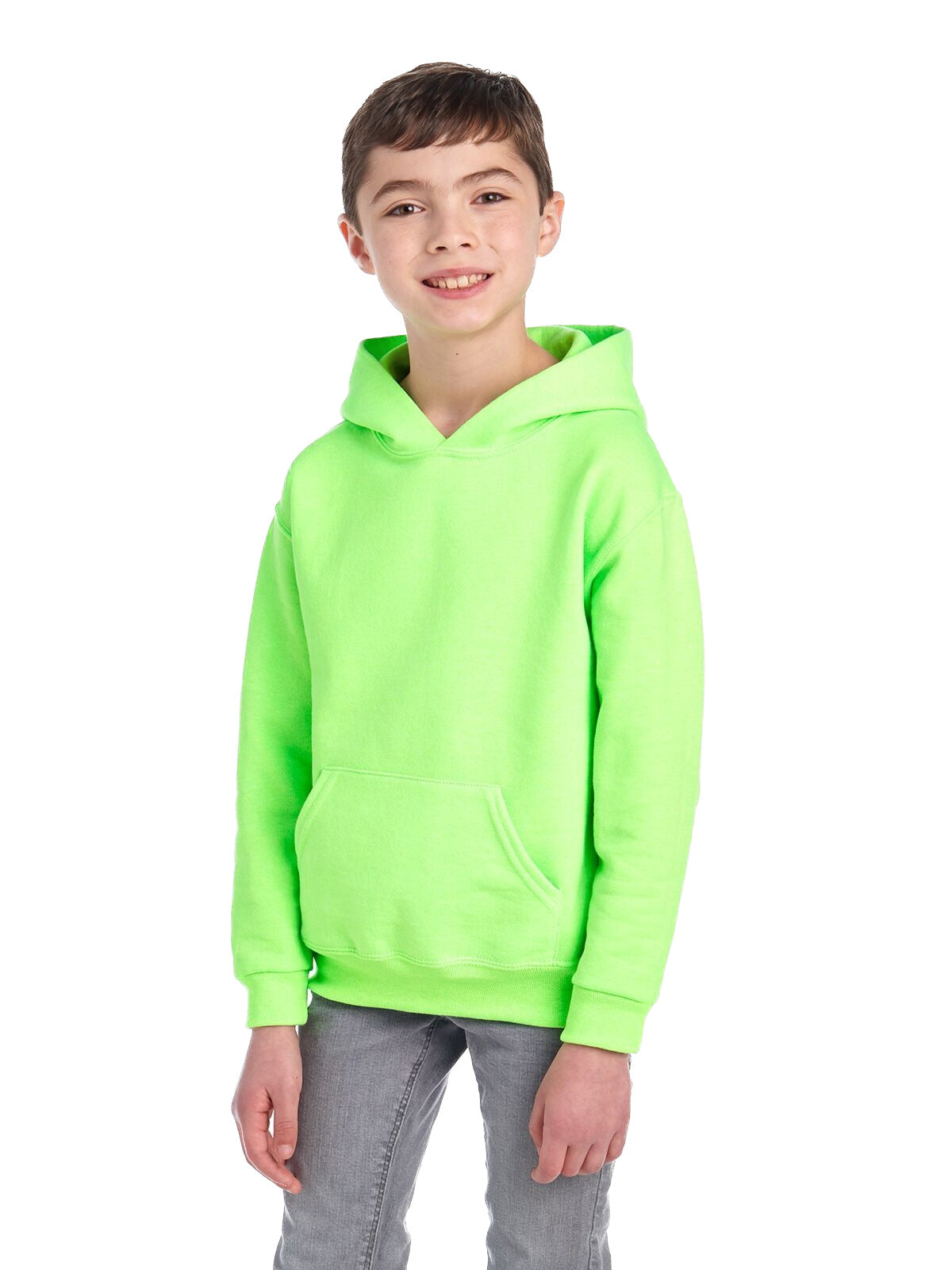 Youth NuBlend�� Fleece Pullover Hoodie - Neon Green