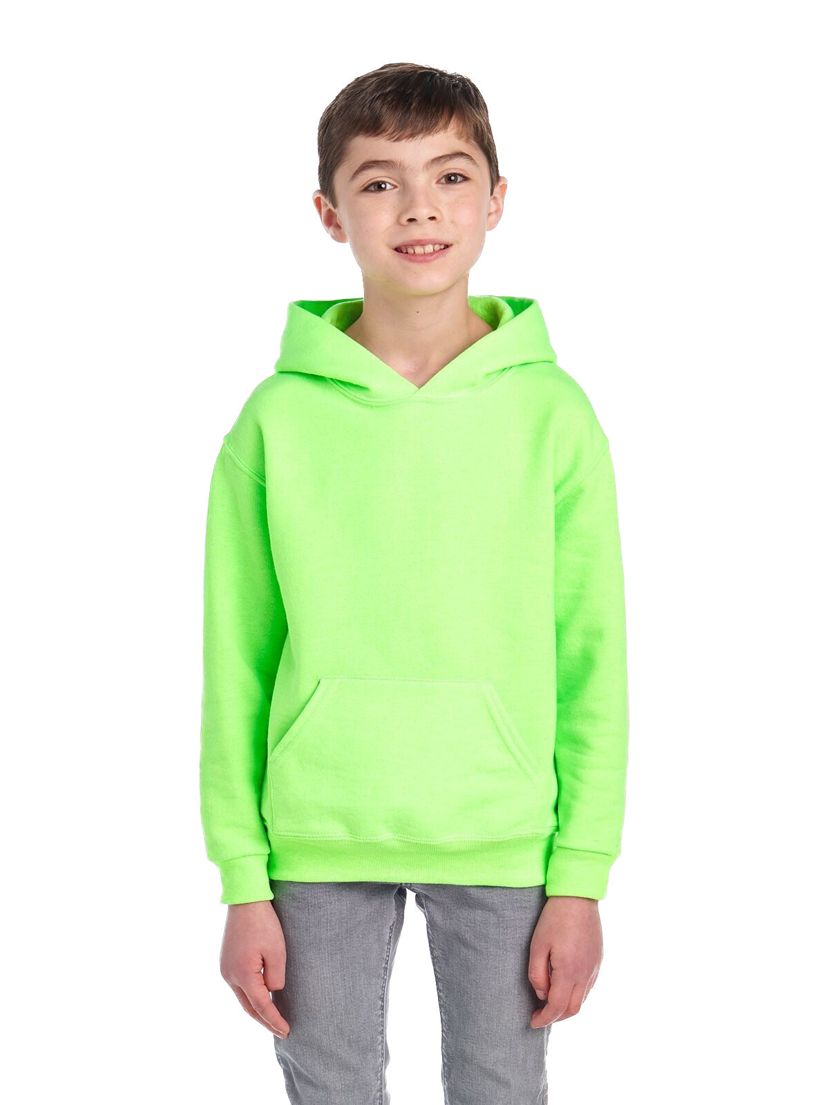 Youth NuBlend�� Fleece Pullover Hoodie - Neon Green