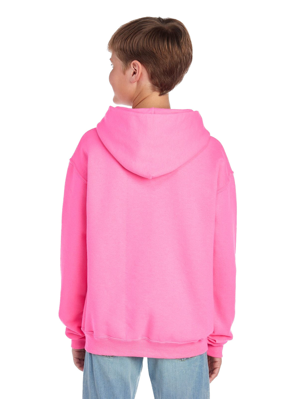 Youth NuBlend�� Fleece Pullover Hoodie - Neon Pink