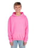 Youth NuBlend�� Fleece Pullover Hoodie - Neon Pink