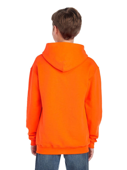 Youth NuBlend�� Fleece Pullover Hoodie - High Viz Safety Orange