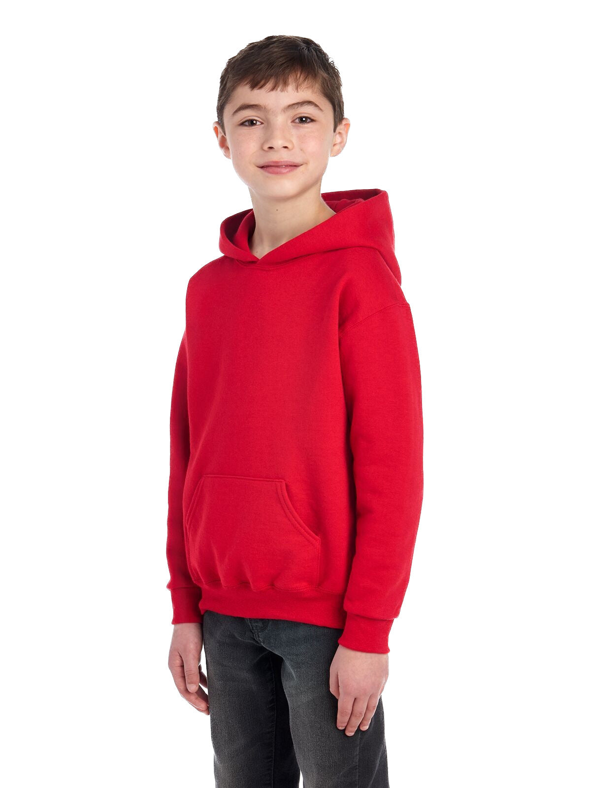 Youth NuBlend�� Fleece Pullover Hoodie - True Red